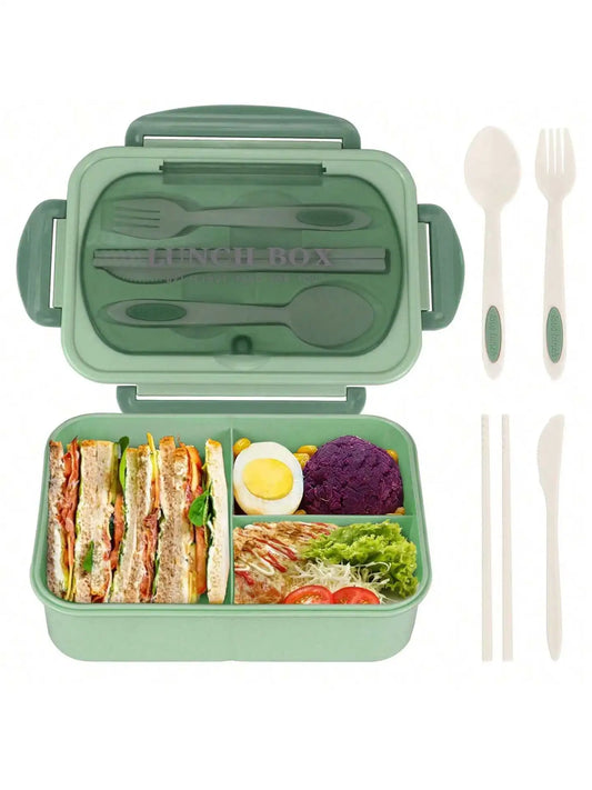 MealMate Bento Lunch Box with Utensils | 4-Compartment, Leak-Proof Design for Fresh, On-the-Go Meals