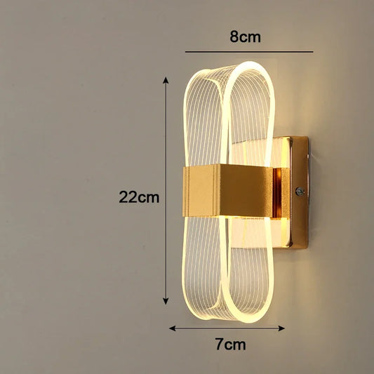 Nordic Luxury LED Wall Lamp - Sleek Modern Aluminium Decorative Light