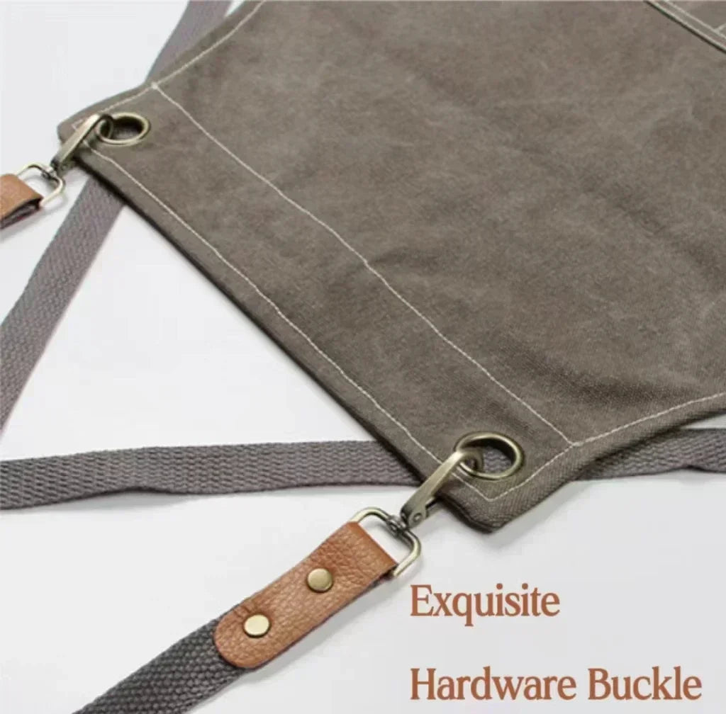 ProWear Canvas Kitchen Apron – Durable Unisex Chef & Workwear