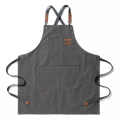 ProWear Canvas Kitchen Apron – Durable Unisex Chef & Workwear