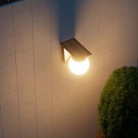Solar Globe LED Wall Light with Smart Dimming – Premium Outdoor Lighting for Your Exterior