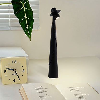 Modern Rechargeable LED Hat Lamp — Dual-Use Desk Light with Creative Touch Control