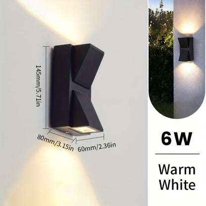 Sleek Modern LED Outdoor Wall Light – Waterproof 3W/6W, Decorative Exterior Lighting