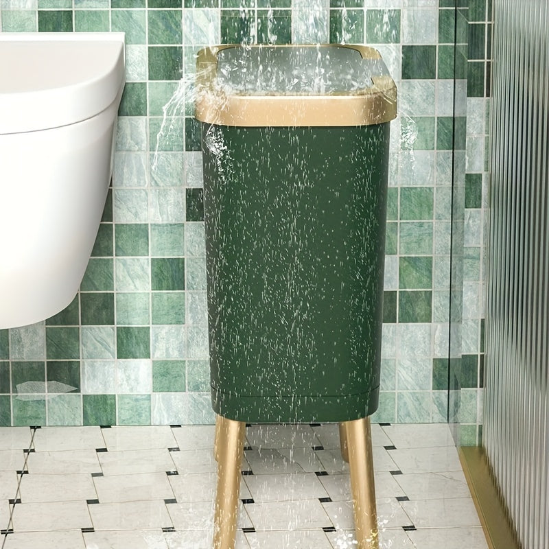 15L Modern Odour-Sealing Trash Can with Elevated Legs – Sleek Waste Bin for Kitchen, Living & Bathroom