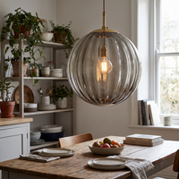 Sleek Glass Ball Pendant Light