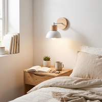 Wood & Metal Wall Lamp