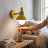 Nordic Wood Accent Wall Lamp