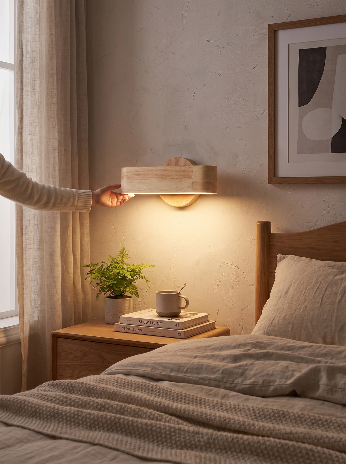 Rotating Wall Lamp adapting to a reading corner