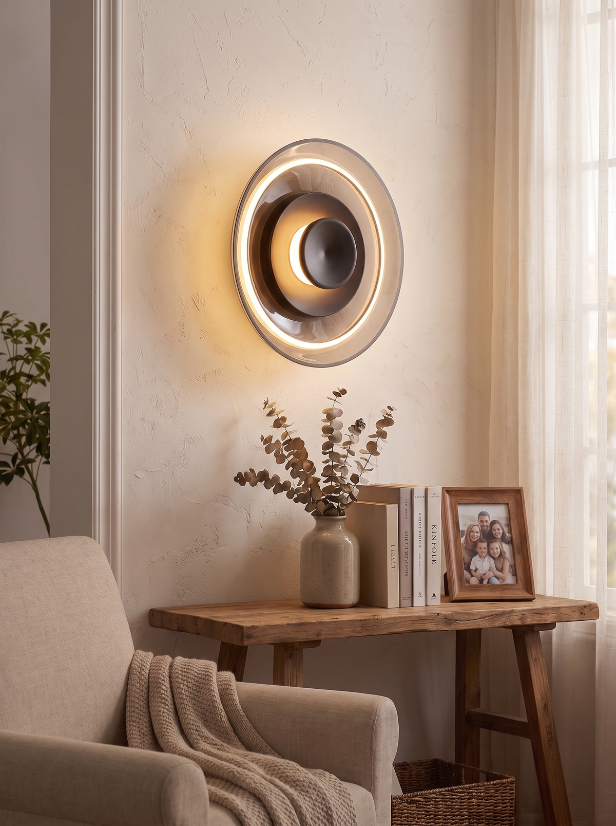 Nordic Glass LED Wall Sconce decorative detail