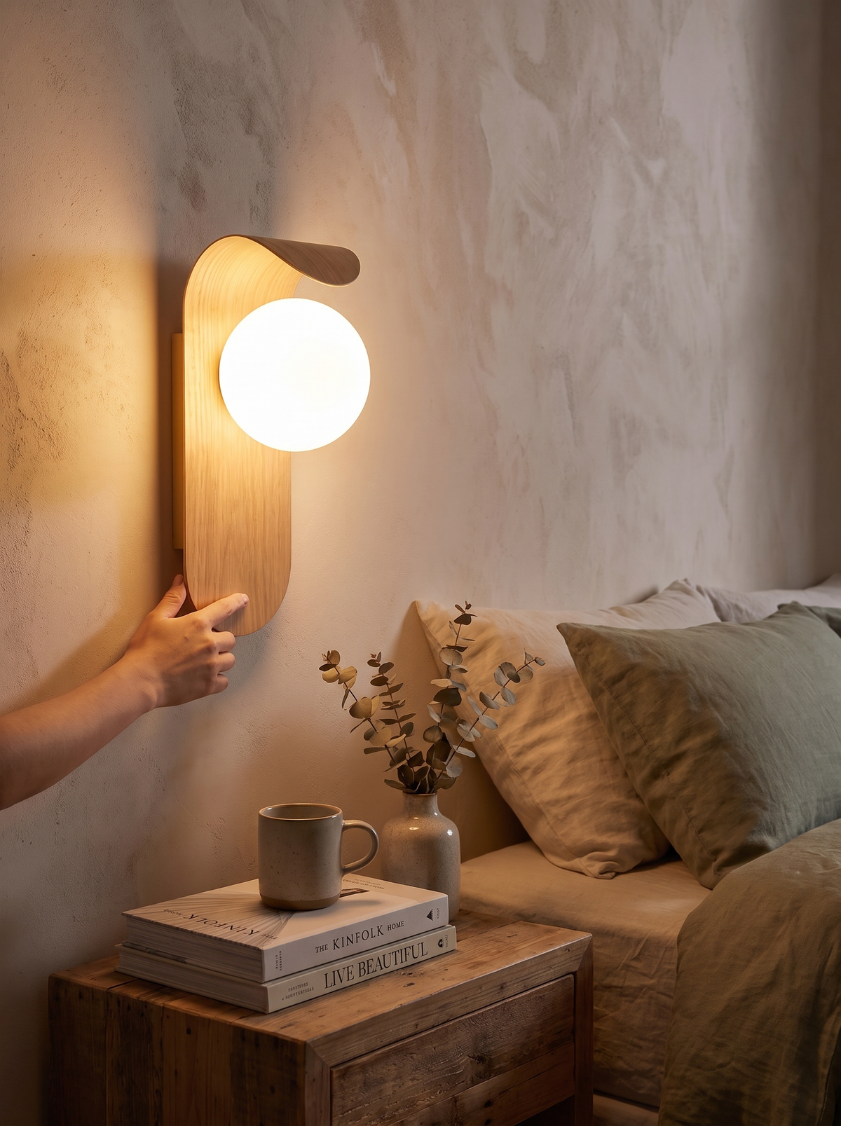 Icar Scandinavian LED Wall Lamp slim wall profile