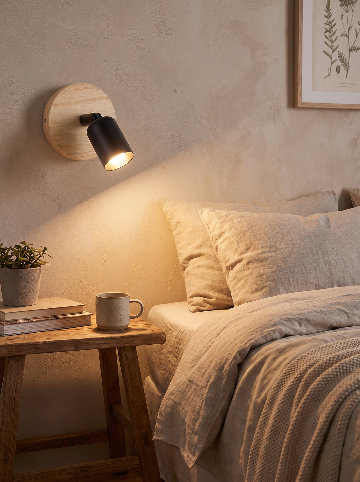 Vintage Style Wall Lamp as a reading light