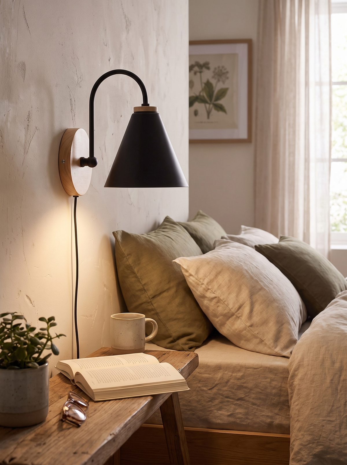 Nordic Beam Wall Light timber beam form