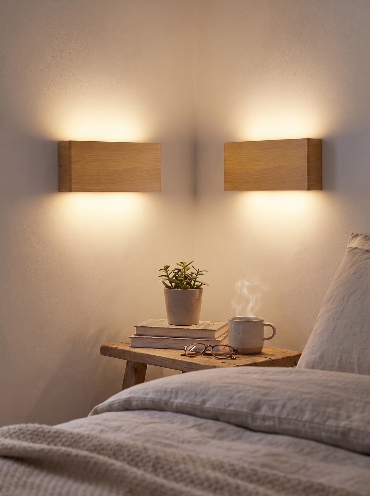 LumiBlock Wireless Wall Lamp mounted without wiring