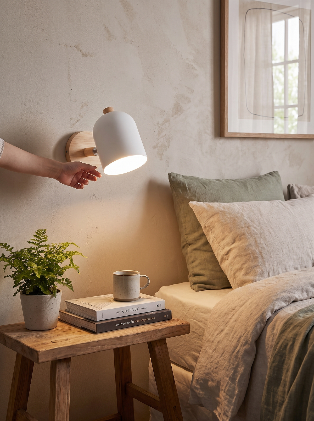 Drelis Wall Lamp in a bedroom hallway