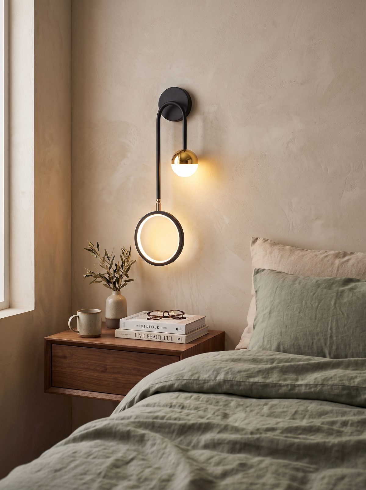 Orbis Wall Light simple form in a room