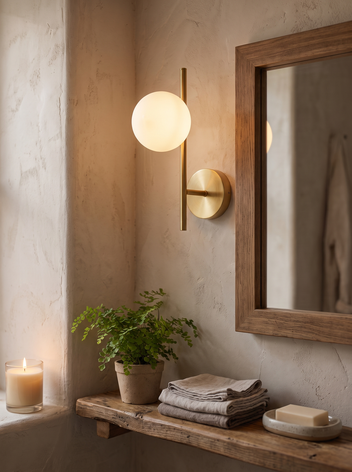 Astra Dual Globe Wall Light pair of soft lights