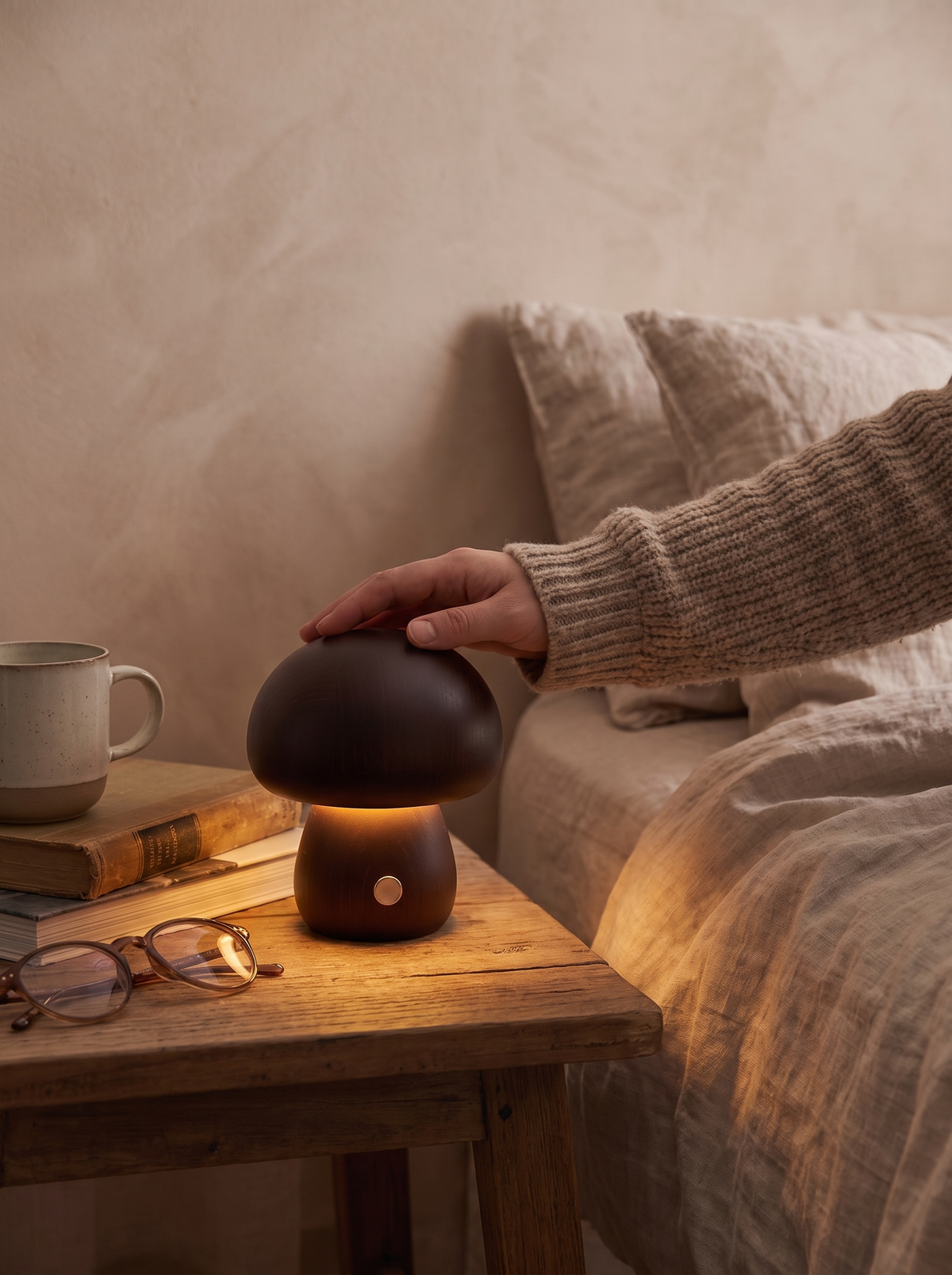 Portobello Mushroom Lamp warm little glow