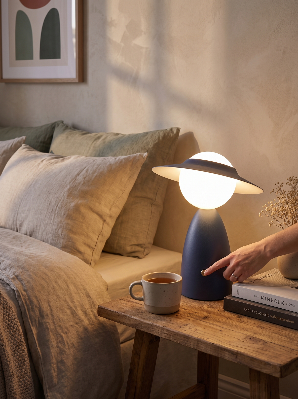 TouchBright Wireless Lamp switched on by touch