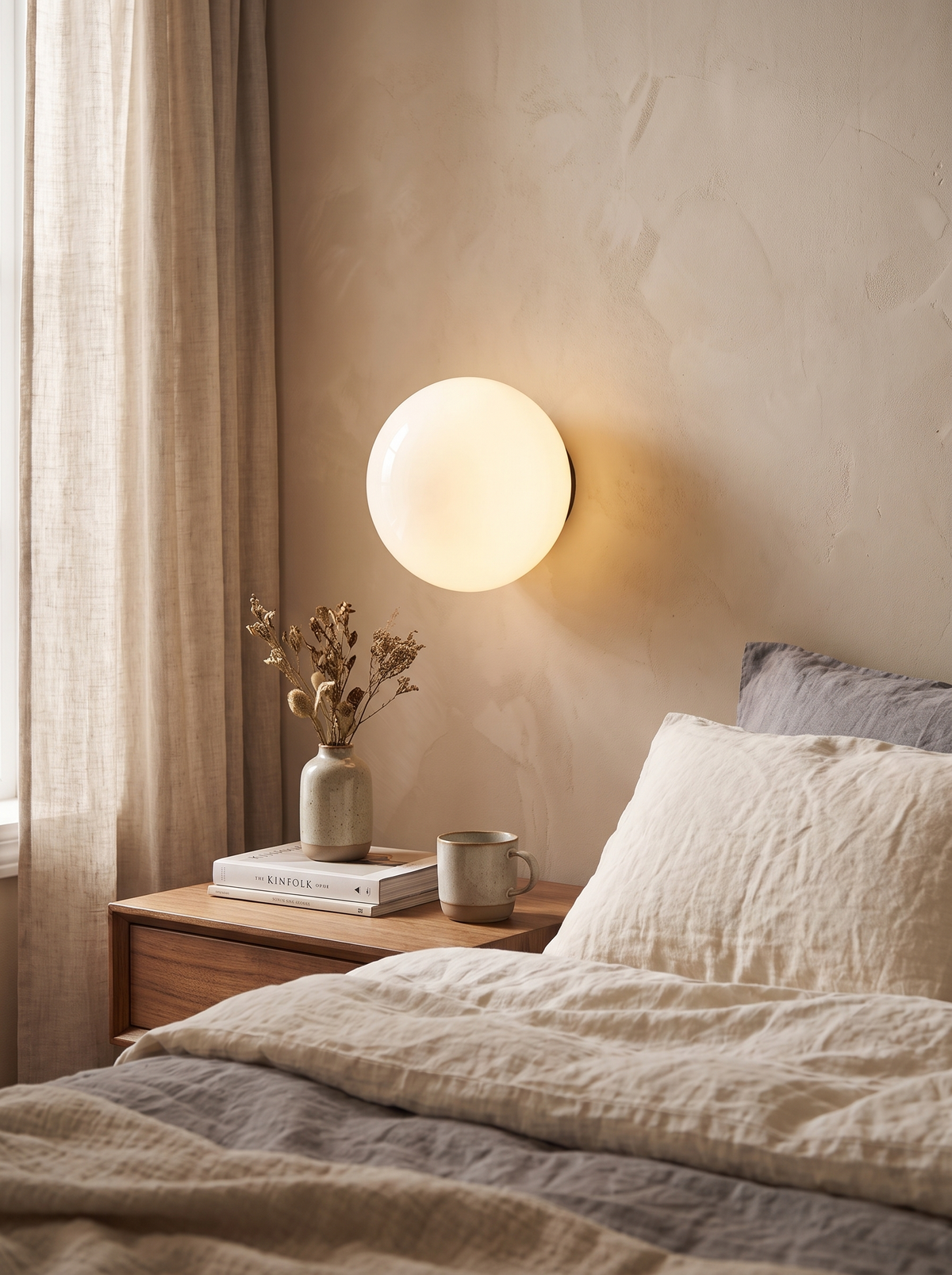 Bauhaus Eclipse Wall Lamp circles and finish