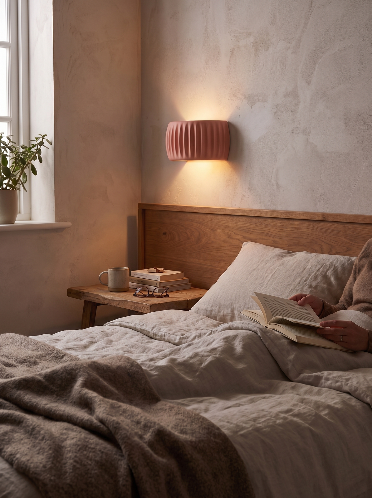 French Resin Wall Lamp soft diffused light