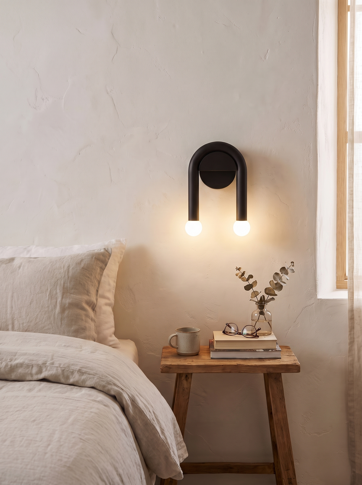 Arcus Modern Wall Light arc on a wall