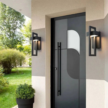 Sleek Modern Outdoor Wall Light - Scandinavian Aluminium LED Wall Lamp