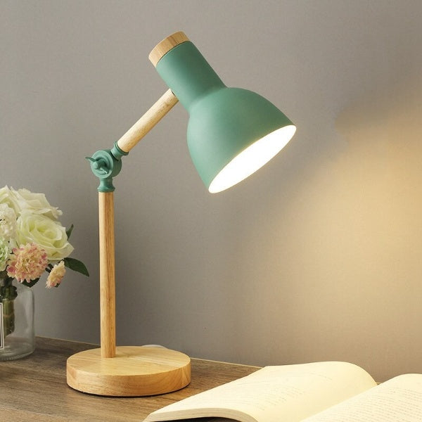 Nordic Wooden LED Desk Lamp — Sleek Scandinavian Minimalist Lighting for Your Workspace