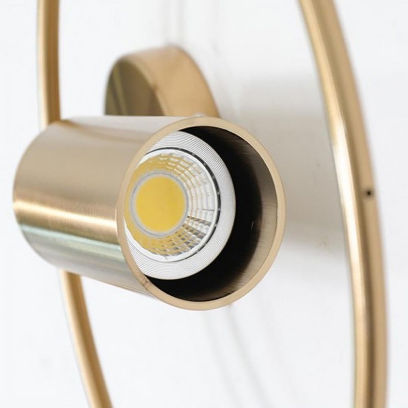 Halo Wall Light — Sleek Nordic Gold Minimalist Design